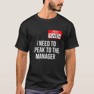 Camiseta Karen Costume Halloween Posso Falar Com O Gerente?