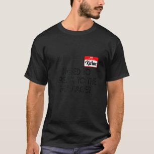 Camiseta Karen Halloween Fala Com O Gerente Para W