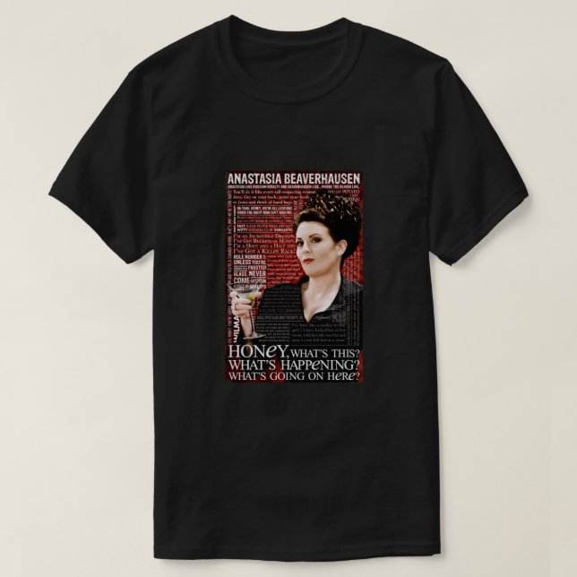 Camiseta Karen Walker. Will Grace. Campy. Gay. Drag Relaxe (Frente do Design)