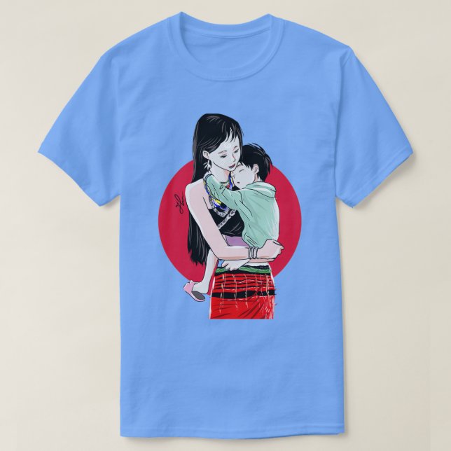 Camiseta Karenni Feliz dia de as mães (Frente do Design)