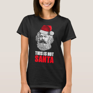 Camiseta Karl Marx Com Papai Noel Isto Não São Papais noeis