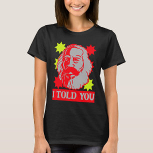 Camiseta Karl Marx Eu Te Disse Capital Comunista