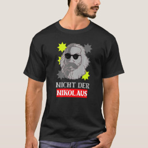 Camiseta Karl Marx Motif Não É O Capitalismo De Papai Noel