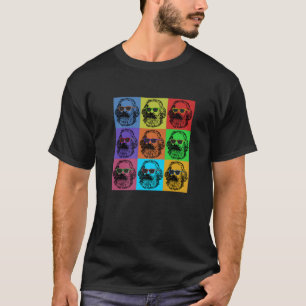 Camiseta Karl Marx Pop Art, Retrato Revolutioniere, Retro