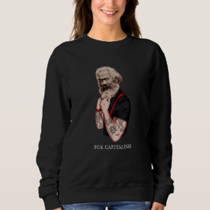 Camiseta Karl Marx Pop Art Revolução Rochas Tatuagem Vintag