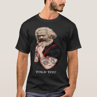Camiseta Karl Marx Pop Art Revolution Rocks Tattoo Vintage