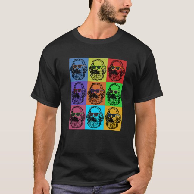 Camiseta Karl Marx Pop   Revolution Philosopher Teacher (Frente)