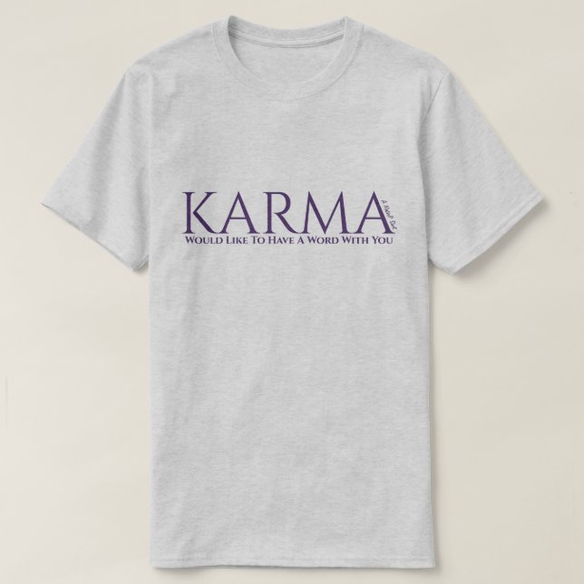 Camiseta Karma (2) - MisterP Shirt (Frente do Design)