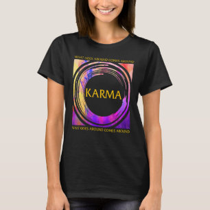 Camiseta Karma Buddha Yoga Vintage Direito Universal Budism
