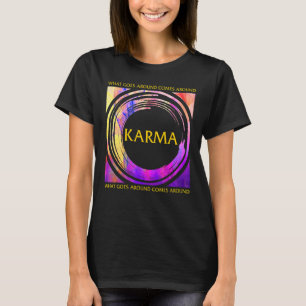 Camiseta Karma Buddha Yoga Vintage Direito Universal Budism