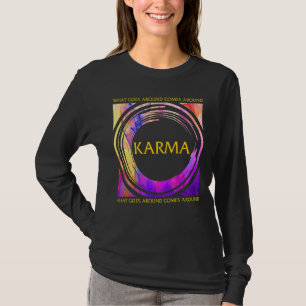 Camiseta Karma Buddha Yoga Vintage Direito Universal Budism