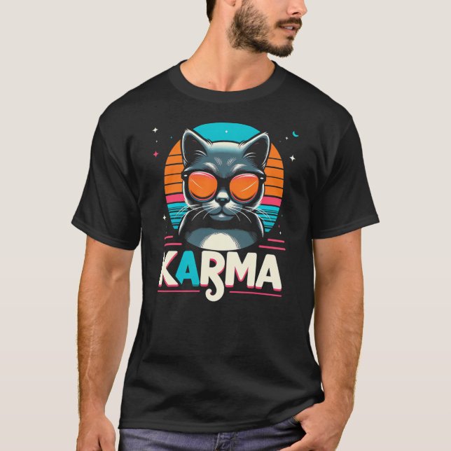 Camiseta Karma Cat (Frente)