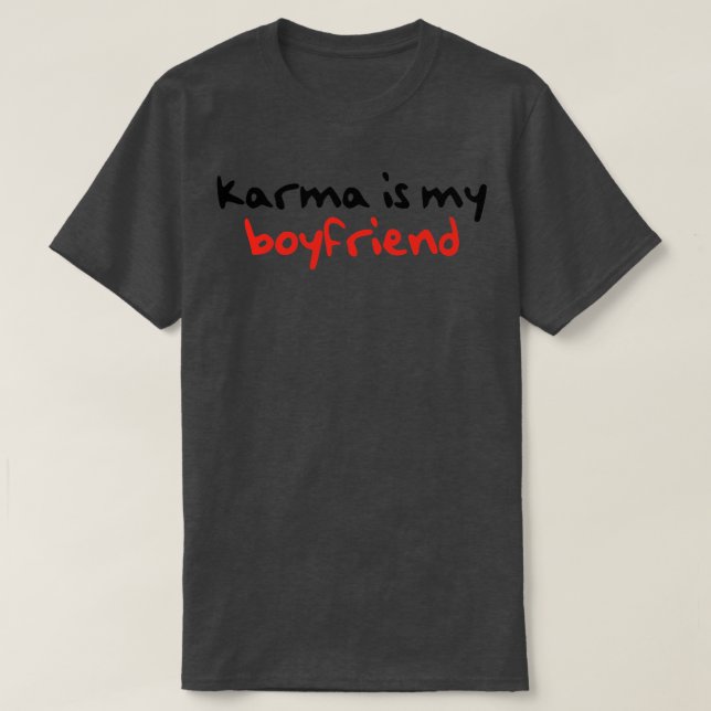 Camiseta Karma é minha namorado (Frente do Design)