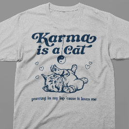 Camiseta Karma É Um Gato