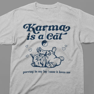 Camiseta Karma É Um Gato