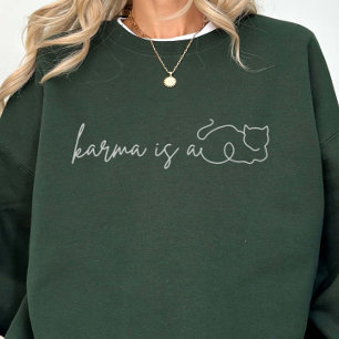 Camiseta Karma É Um Gato