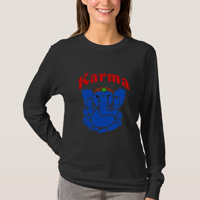 Camiseta Karma Elephant, namaste, (Frente)