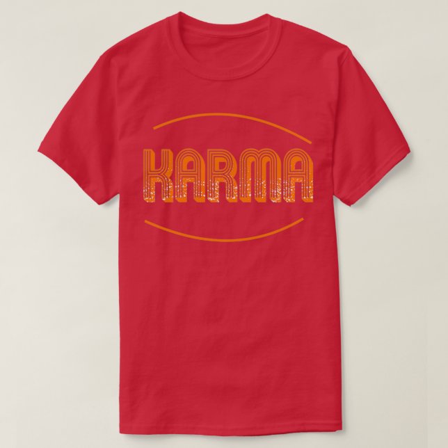 Camiseta Karma Karma Bus Driver Good Karma Bad Karma (Frente do Design)