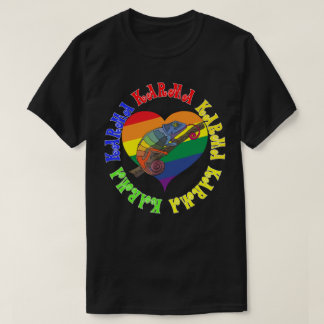 Camiseta Karma Karma Rainbow Chameleon Heart
