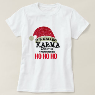 Camiseta karma nunca perder uma design de carma de endereço