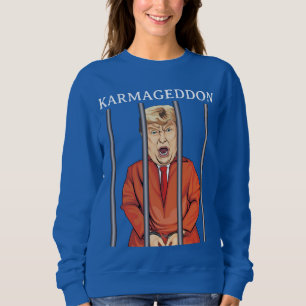 Camiseta KARMAGEDDON: Tremor na Prisão contra Trump Engraça