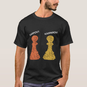 Camiseta Karpov ou Kasparov? Citação de Xadrez