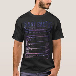 Camiseta Kart Racer Funny Kart Racing Rótulo 1