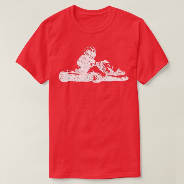 Camiseta Kart Shirt Kart Racing GoCart Karting Men Crianças (Frente do Design)