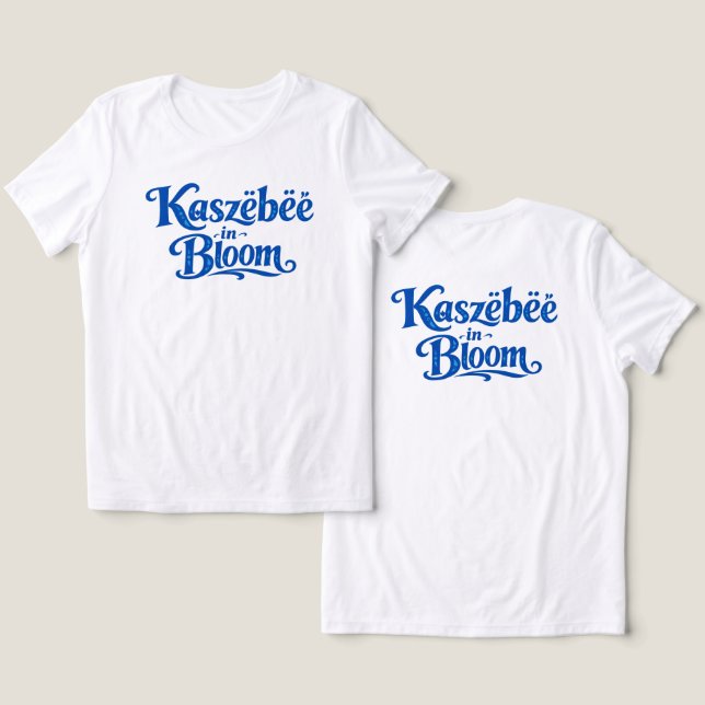 Camiseta Kaszëbëë em Flor (Design Frente e Verso)
