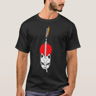 Camiseta Katana e máscara