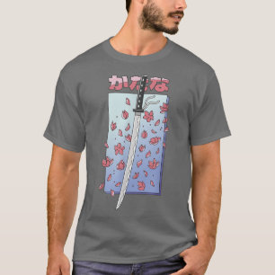 Camiseta Katana - Estilo japonês Cherry Blossom Sakura Japã