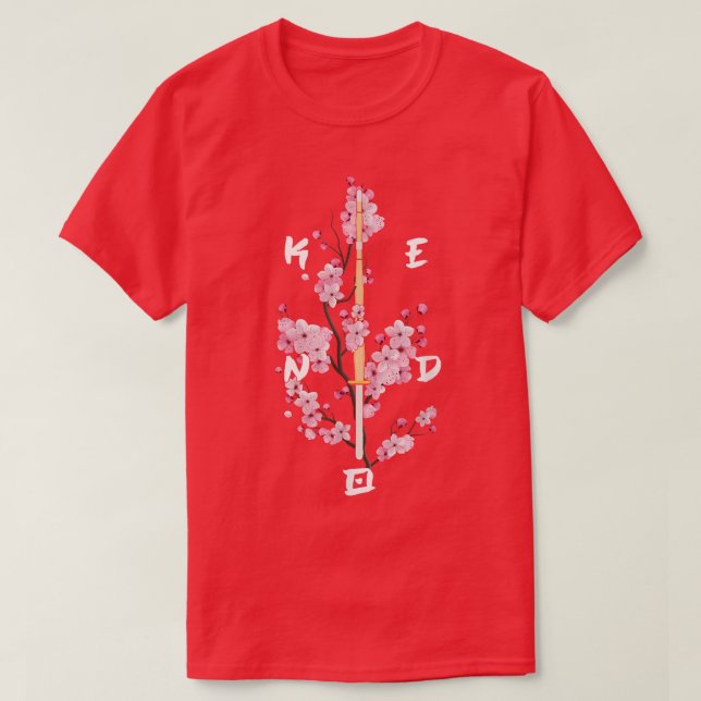 Camiseta Katana Sakura Kendo Fighter Japonês Samurai Marti (Frente do Design)