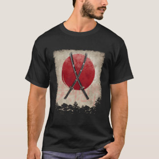 Camiseta Katana Swords no Japão Samurai Encaixam Espadas Ja