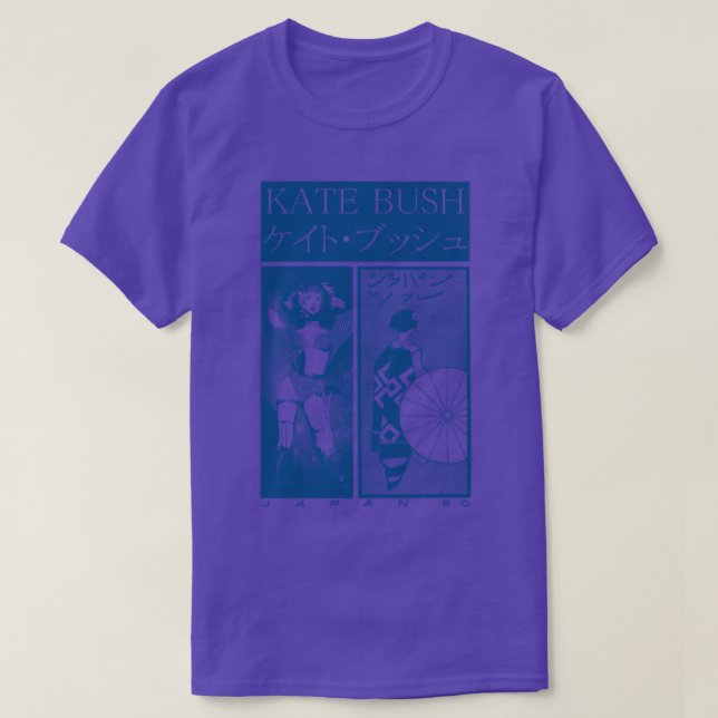 Camiseta Kate Bush - Design de Arte com Ventilador Retresté (Frente do Design)
