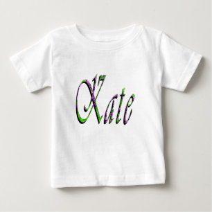 Camiseta "Kate" Floral Lavanda Nome Kate,