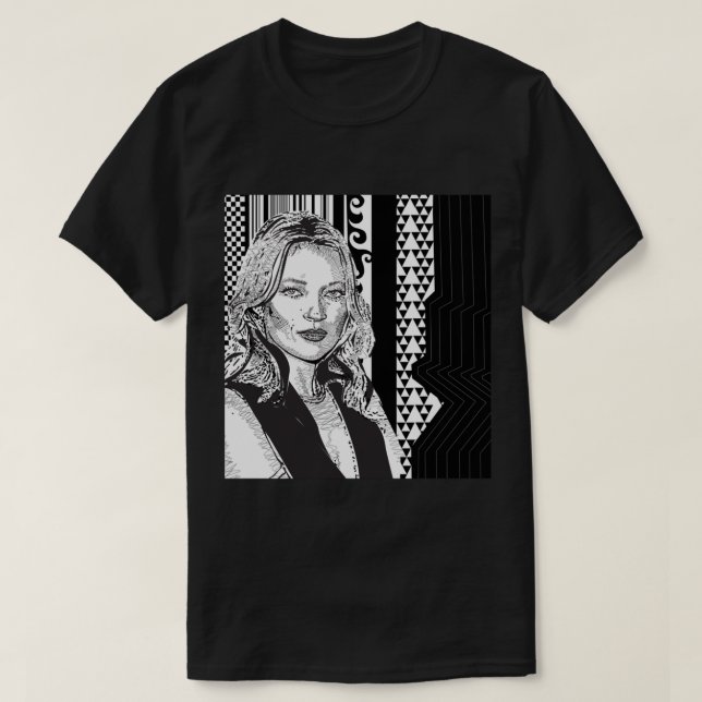 Camiseta Kate Moss Icon Art (Frente do Design)
