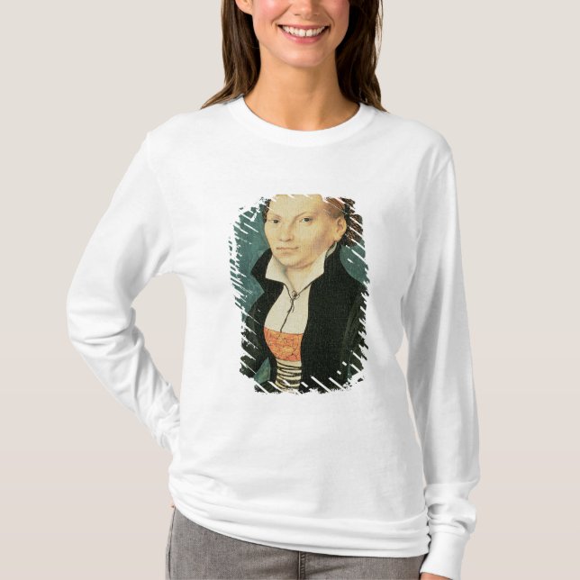Camiseta Katharina von Bora, esposa futura de Martin (Frente)