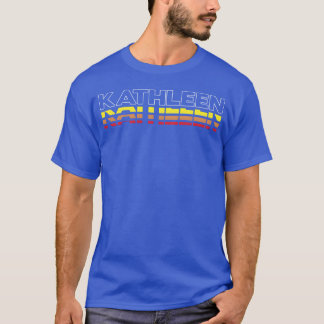 Camiseta Kathleen Primeiro Nome Engraçado Vintage Pôr do so