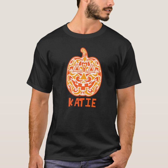 Camiseta Katie Halloween Crânio de Açúcar (Frente)