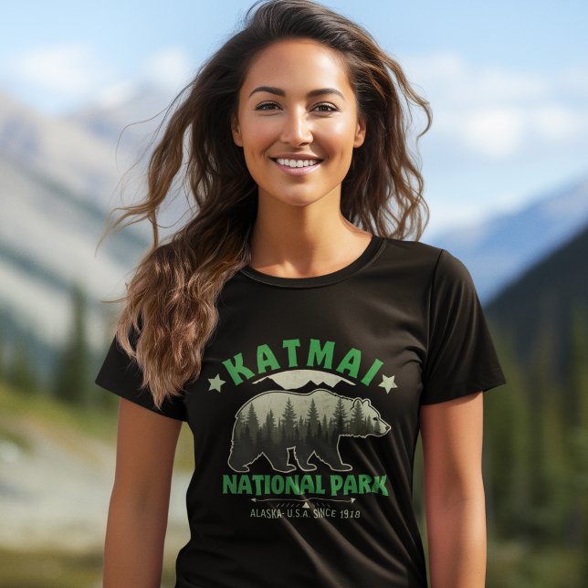 Camiseta Katmai National Park Alaska Since 1918 (Criador carregado)