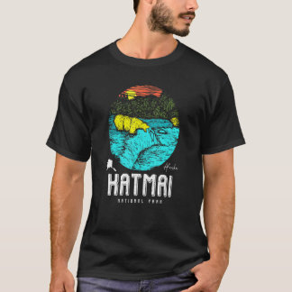 Camiseta Katmai National Park Vintage Bear Fishing Outfit A