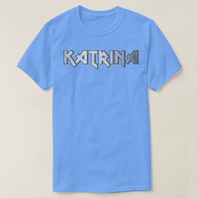 Camiseta Katrina de metal pesado (Frente do Design)