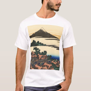 Camiseta Katsushika Hokusai Dawn na província de Kai
