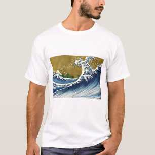 Camiseta Katsushika Hokusai - Onda Grande Colorida