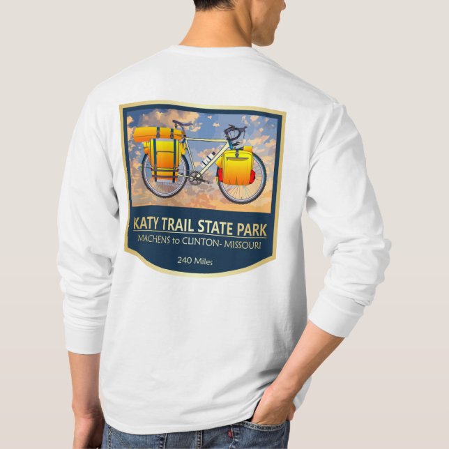 Camiseta Katy Trail (bicicleta2)2 (Verso)