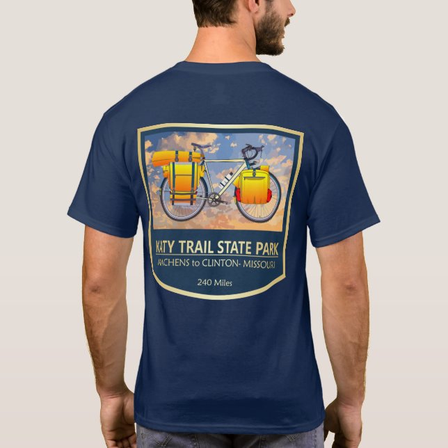 Camiseta Katy Trail (bicicleta2)2 (Verso)