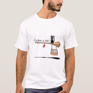 Camiseta Katze Jiji Onde está Kiki? Não estou a serviço 