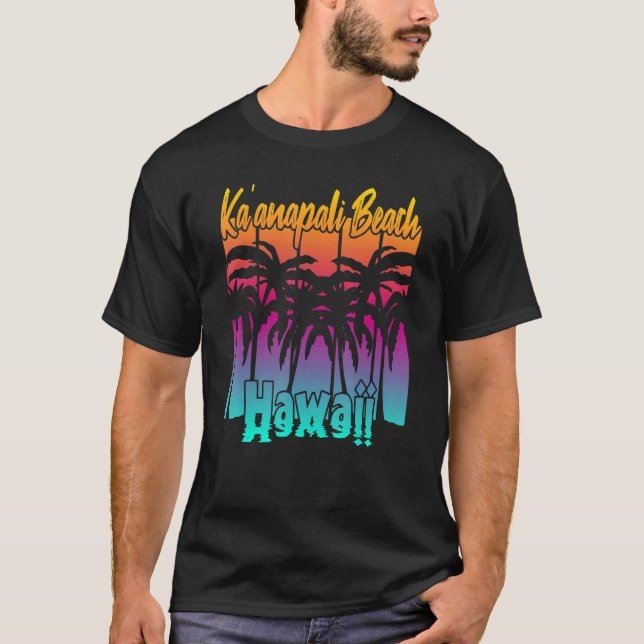 Camiseta Kau2019anapali Beach Hawaii 1 (Frente)