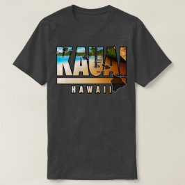 Camiseta Kauai Havaí Com Ilhas Havaianas