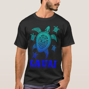 Camiseta Kauai Havaí Tartaruga Marinha Lembrança Mergulho